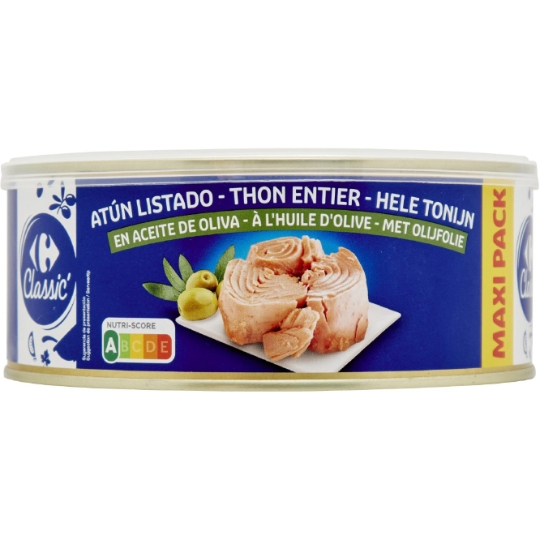 Thon entier à l'huile d'olive CARREFOUR CLASSIC'