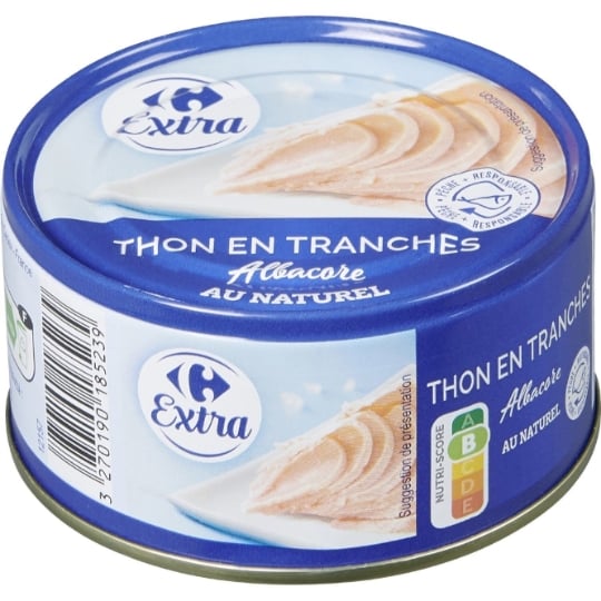 Thon Entier Albacore au Naturel CARREFOUR EXTRA