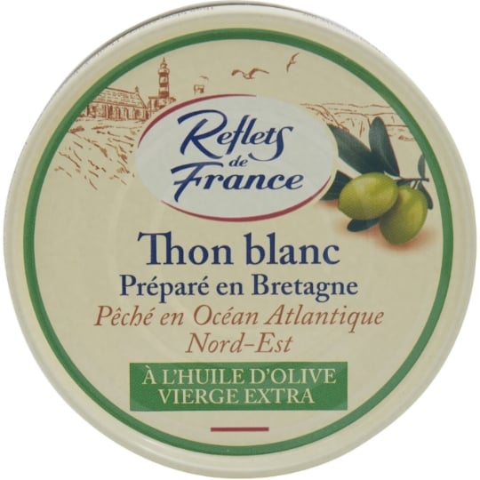 Thon Entier Blanc à l'Huile d'Olive Vierge Extra REFLETS DE FRANCE