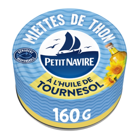 Miettes de Thon à l'Huile de Tournesol PETIT NAVIRE