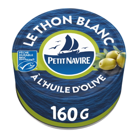 Thon Entier Blanc à l'Huile d'Olive Vierge Extra MSC PETIT NAVIRE