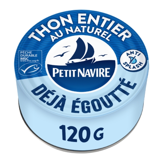 Thon Entier au Naturel MSC Déjà Égoutté PETIT NAVIRE