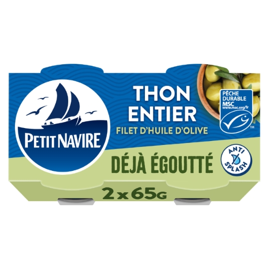 Thon Entier avec un filet d'huile d'olive PETIT NAVIRE
