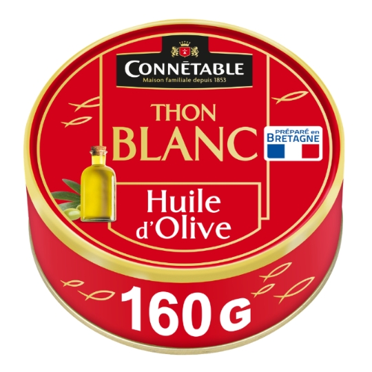 Thon Entier Blanc à l'Huile d'Olive Vierge Extra CONNETABLE