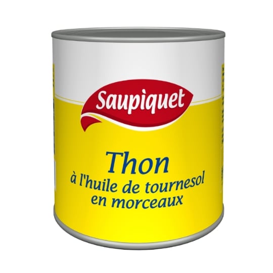 Morceaux de Thon à l'Huile de Tournesol SAUPIQUET