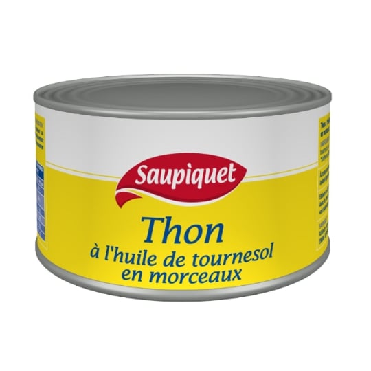 Morceaux de Thon à l'Huile de Tournesol SAUPIQUET