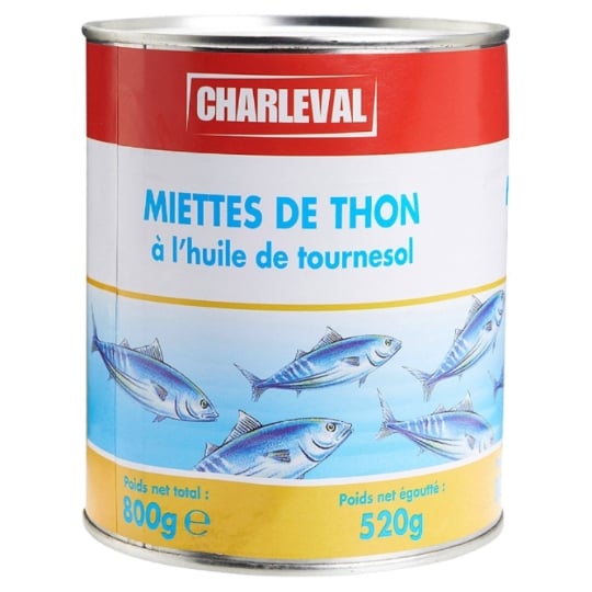 Miettes de Thon à l'Huile de Tournesol CHARLEVAL