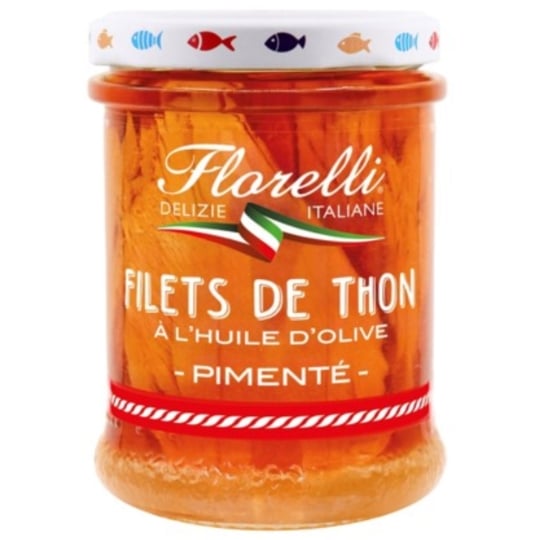 Filets de thon huile d'olive piments FLORELLI