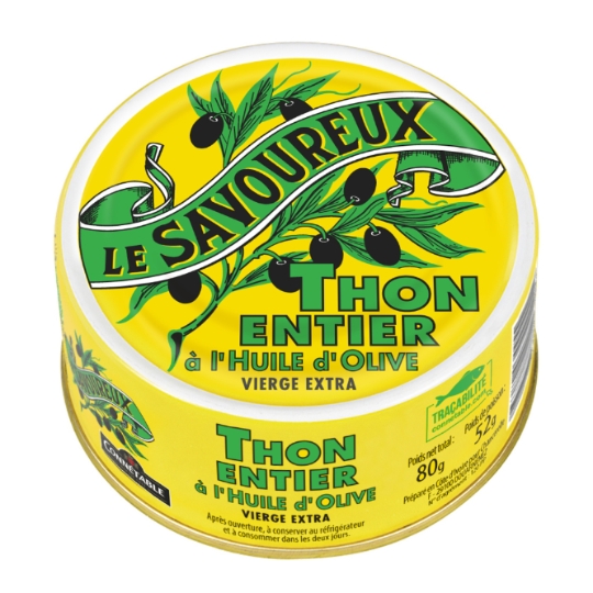 Thon Entier à l'Huile d'Olive Vierge Extra LE SAVOUREUX