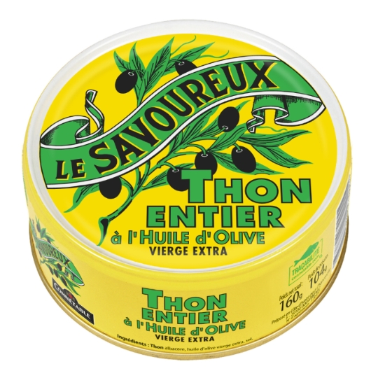 Thon Entier à l'Huile d'Olive Vierge Extra LE SAVOUREUX