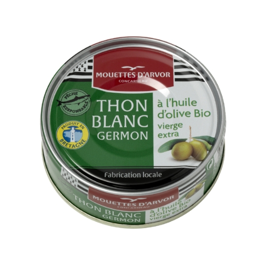 Thon blanc germon à l'huile d'olive Bio MOUETTES D'ARVOR