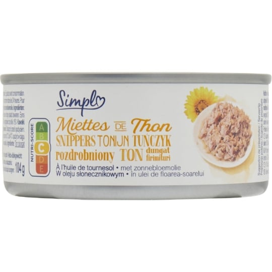 Miettes de Thon à l'Huile de Tournesol SIMPL