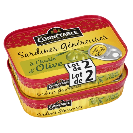 Sardines à l'Huile d'Olive Vierge Extra CONNETABLE