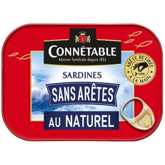 Sardines au Naturel Sans Arêtes CONNETABLE