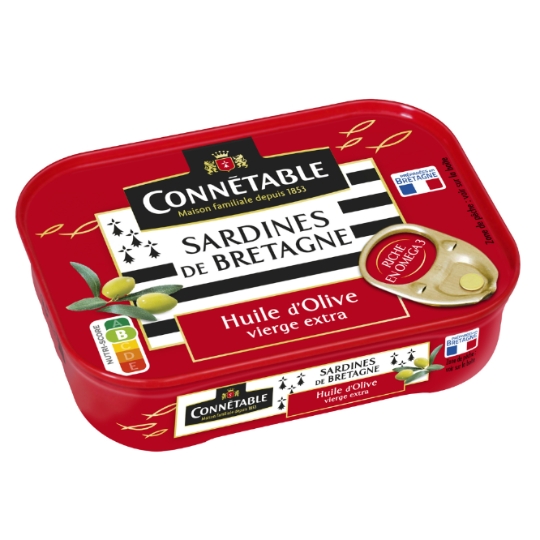 Sardines à l'Huile d'Olive Vierge Extra CONNETABLE