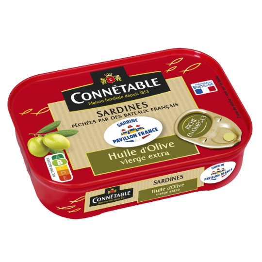 Sardines à l'Huile d'Olive Vierge Extra CONNETABLE