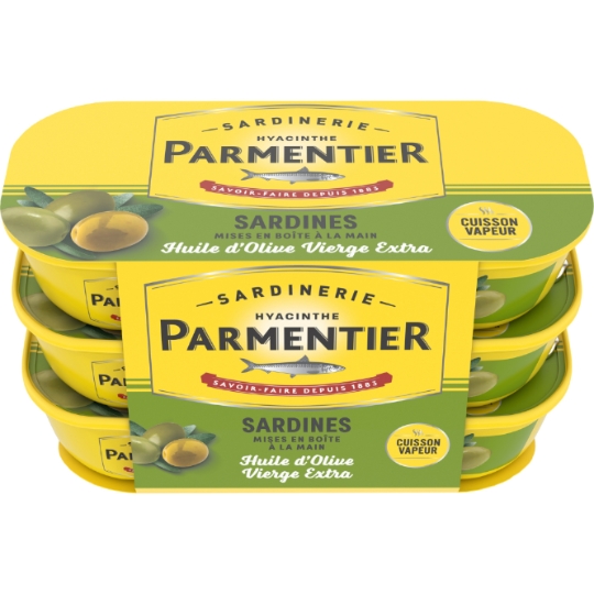 Sardines à l'Huile d'Olive Vierge Extra PARMENTIER
