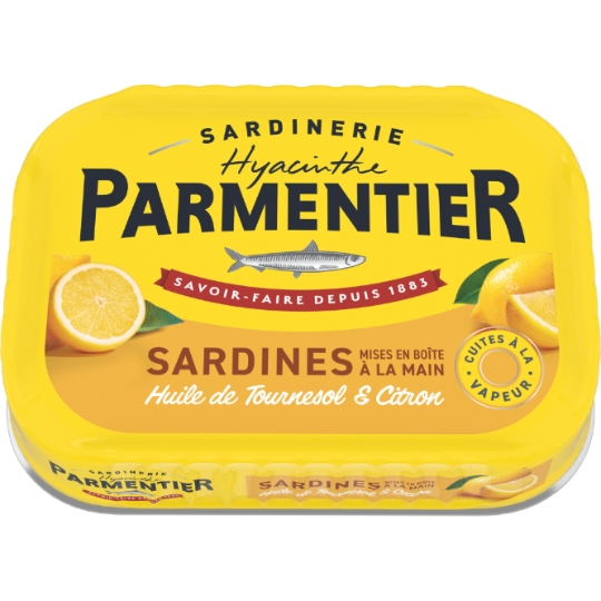 Sardines à l'Huile de Tournesol et au Citron PARMENTIER