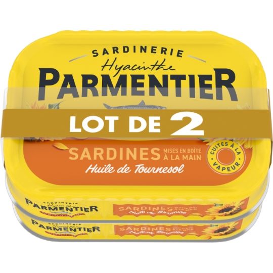 Sardines à l'huile de tournesol PARMENTIER