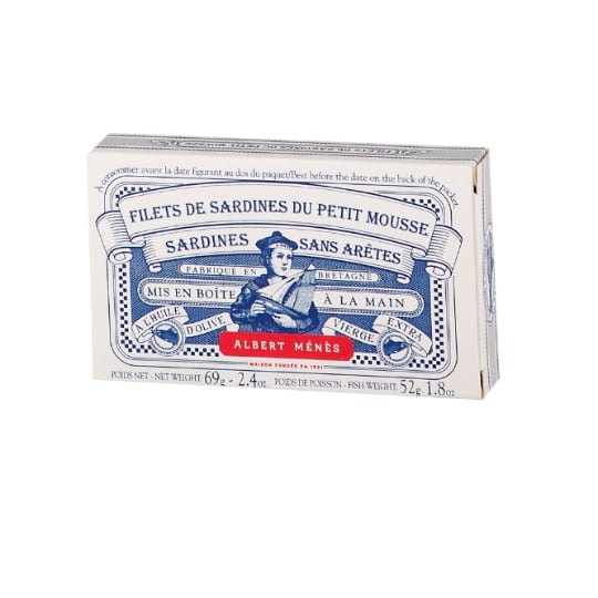 Sardines Sans arête à l'huile d'olive vierge extra ALBERT MENES