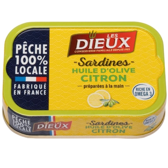 Sardines à l'Huile d'Olive et Citron LES DIEUX