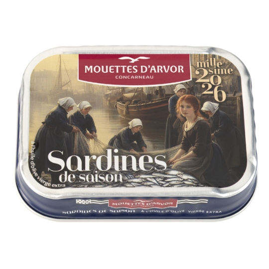 Sardines à l'Huile d'Olive Vierge Extra MOUETTES D'ARVOR