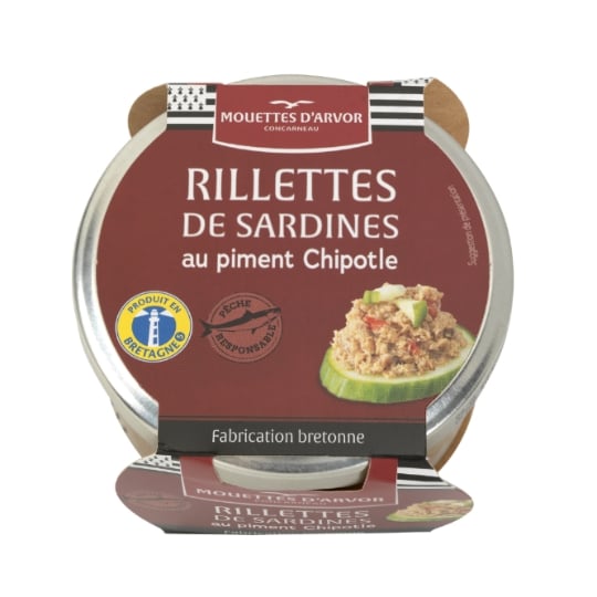 Rillettes de sardines au piment de chipotle MOUETTES D'ARVOR