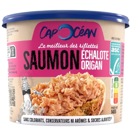 Rillette de saumon échalote ASC  CAP OCEAN
