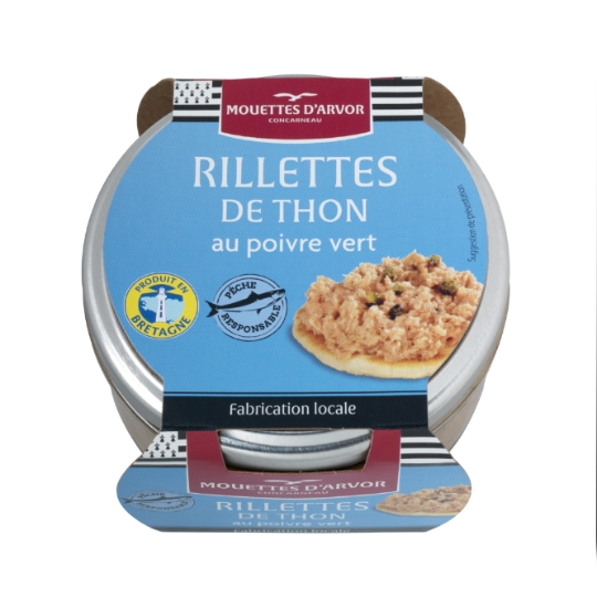 Rillettes de Thon au Poivre Vert MOUETTES D'ARVOR