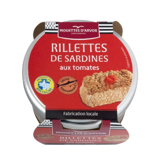 Rillettes de Sardines aux Tomates MOUETTES D'ARVOR