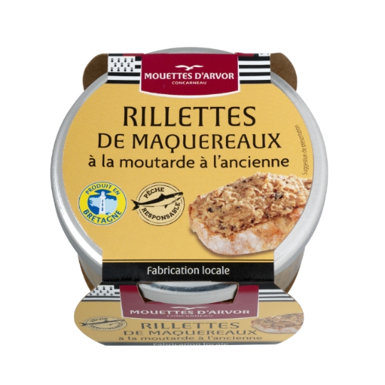 Rillettes de Maquereaux à la Moutarde à l'Ancienne MOUETTES D'ARVOR