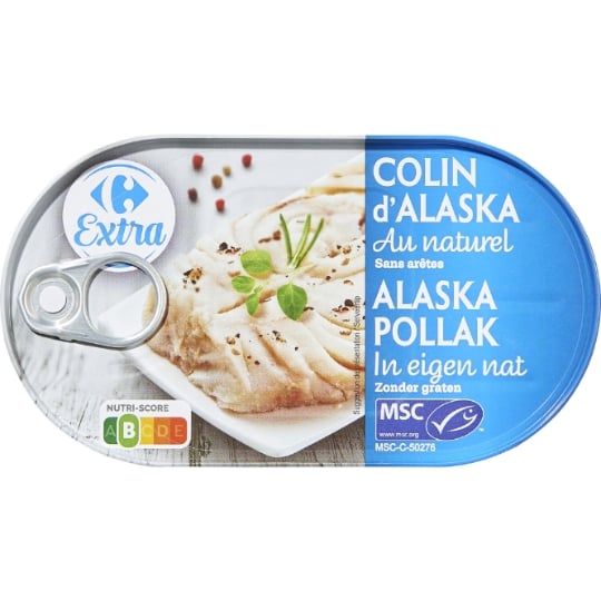 Colin d'Alaska au Naturel Sans Arêtes CARREFOUR EXTRA