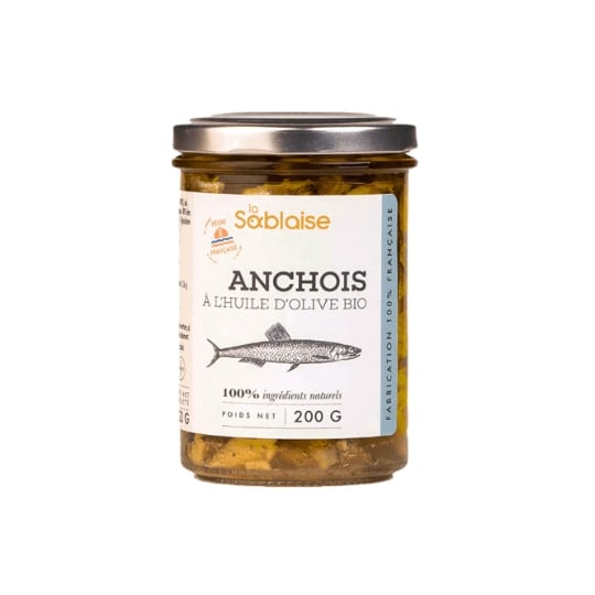 Anchois à l'huile d'olive bio LA SABLAISE