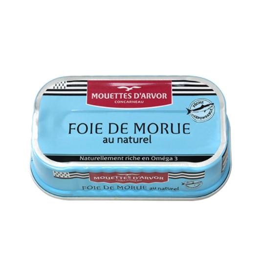 Foie de morue Finement Fumé au Naturel MOUETTES D'ARVOR
