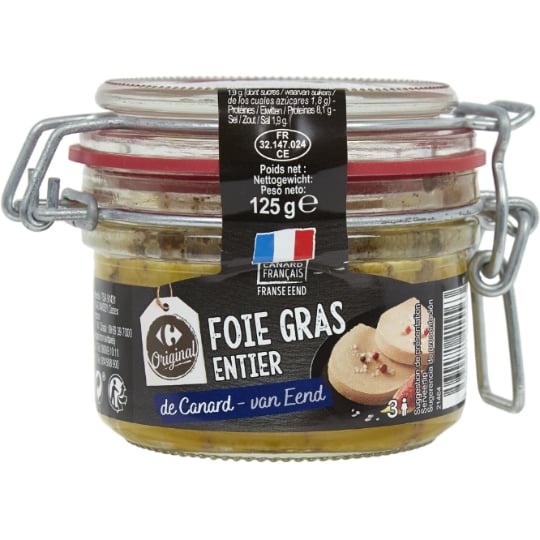 Foie Gras Entier de Canard CARREFOUR ORIGINAL
