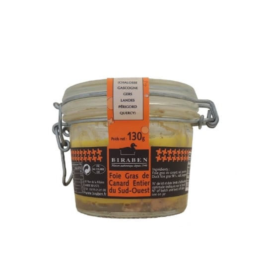 Foie gras de canard entier du sud ouest IGP BIRABEN