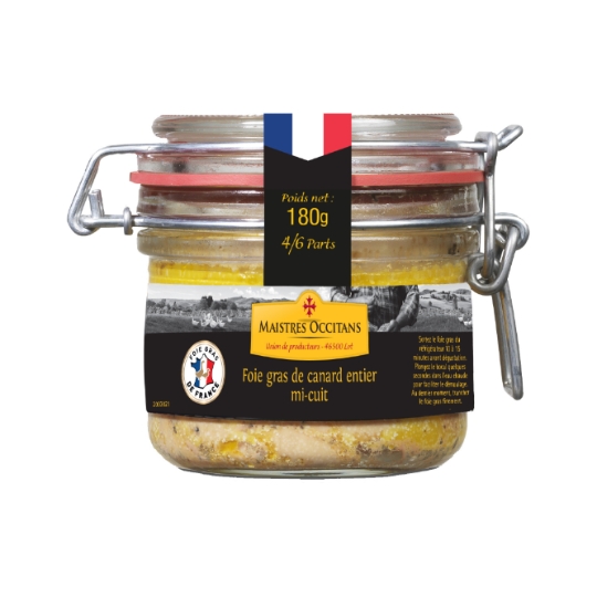 Foie Gras de Canard Entier Mi-Cuit MAISTRES OCCITANS