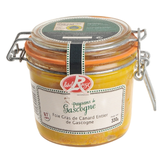 Foie gras de canard entier Label Rouge PAYSANS DE GASCOGNE