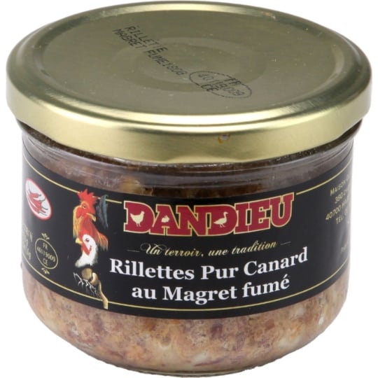 Rillettes canard au magret fumé DANDIEU