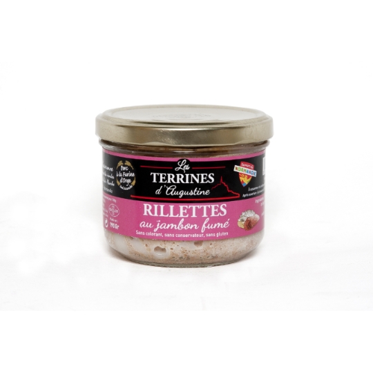 Rillettes au Jambon Fumé sans Colorant, sans Conservateur, sans Gluten LES TERRINES D'AUGUSTINE
