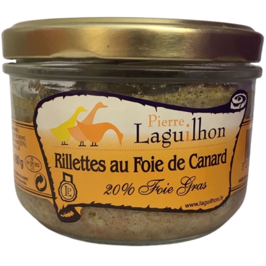 Rillettes au Foie de Canard 20% Foie Gras PIERRE LAGUILHON