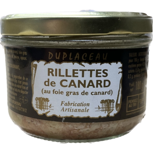 Rillettes de canard au foie gras
