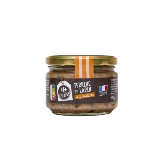 Terrine porc et lapin français CARREFOUR