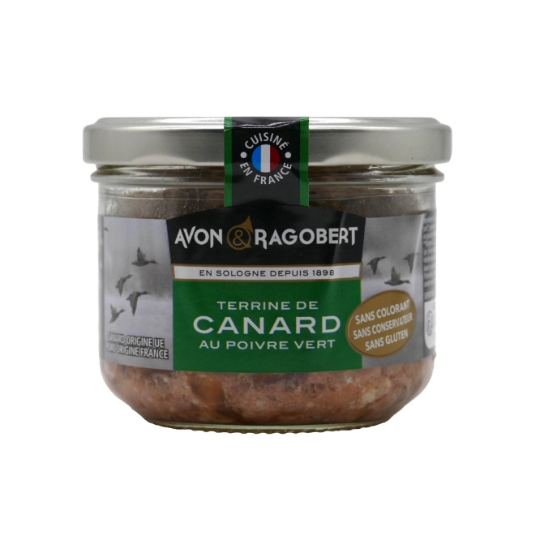 Terrine canard au poivre vert AVON & RAGOBERT