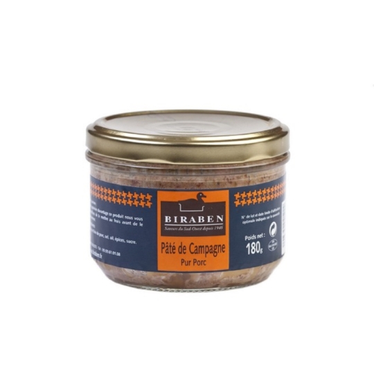 Pâté de campagne pur porc BIRABEN