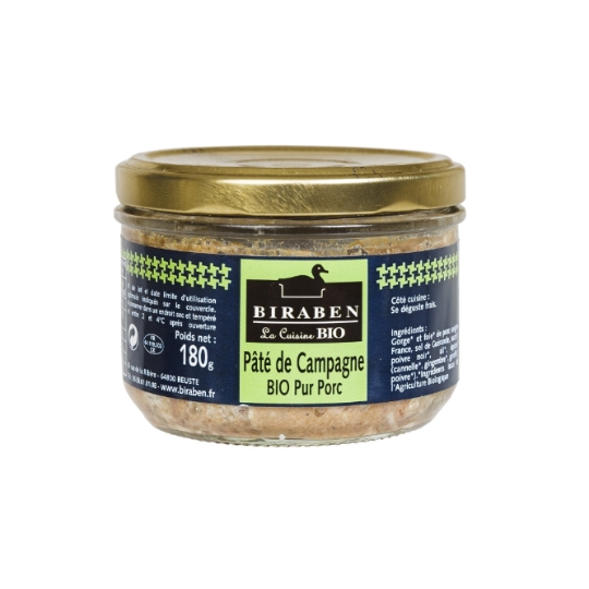 Pate de campagne Bio BIRABEN
