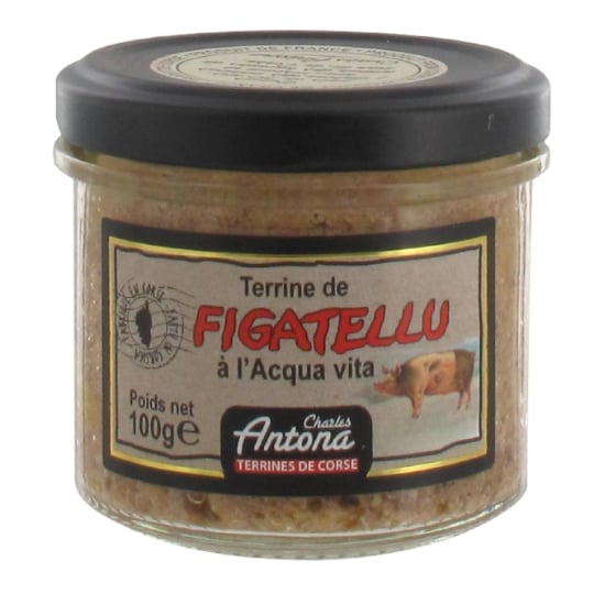 Terrine de figatellu eau de vie CHARLES ANTONA
