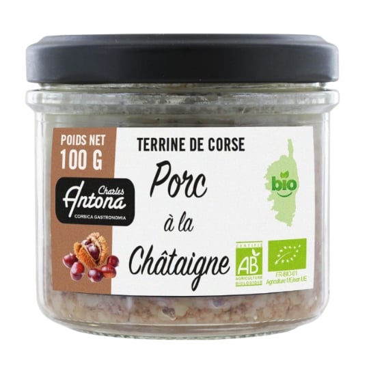 Terrine de Corse Porc à la Châtaigne Bio CHARLES ANTONA