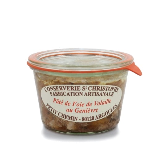 Pâté  de Foie de volaille au Genièvre CONSERVERIE ST CHRISTOPHE