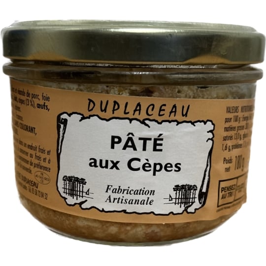 Pâté  aux cèpes  DUPLACEAU
